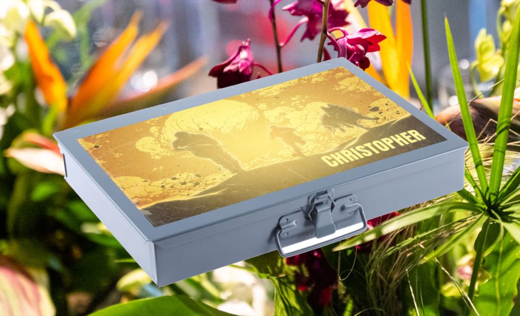 A box with a graphic showing a Navy SEAL figure.